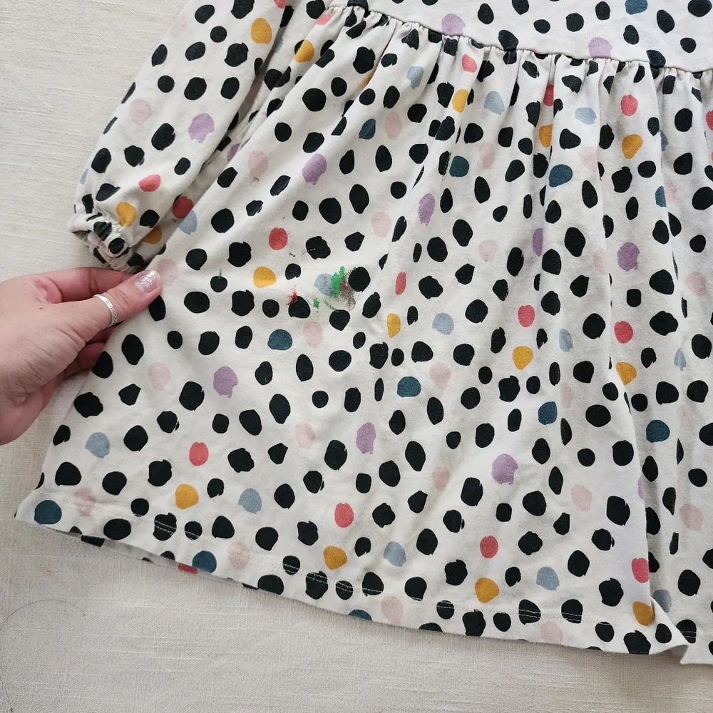 Hanna andersson paint polka dot dress 5t PLAY